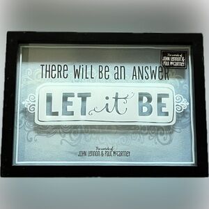 Let It Be Framed Wall Art HALLMARK (1998)
